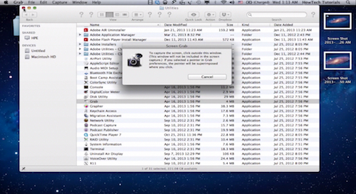 screen capture for mac while viewing video
